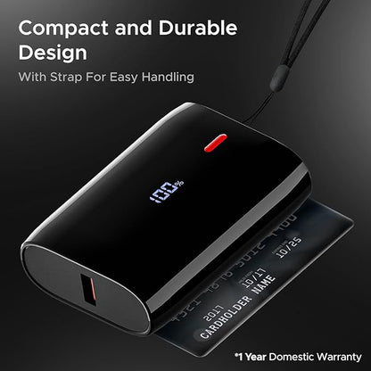 The sleek and lightweight design along with LED battery display make it the perfect on the go charging solution