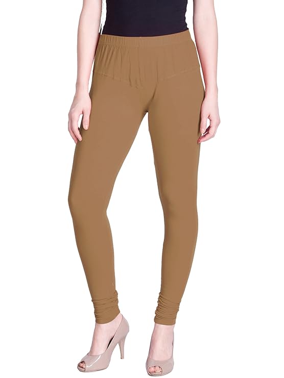 Lyra Women's Slim Fit Hosiery churidar legging (Peanut Brown)