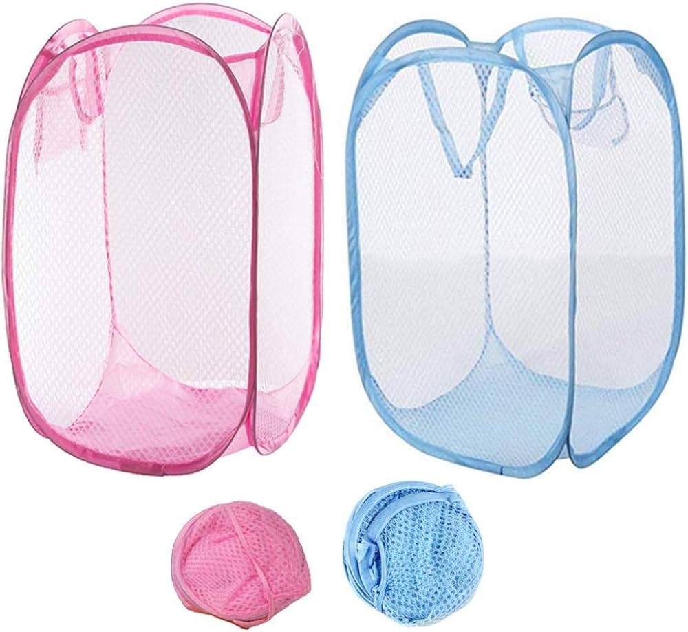 Oshop Trades Polyester Net Laundry Baskets Blue SKUBE0089