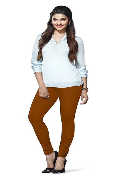 Lyra Women churiidar Leggings L-50( RUST)