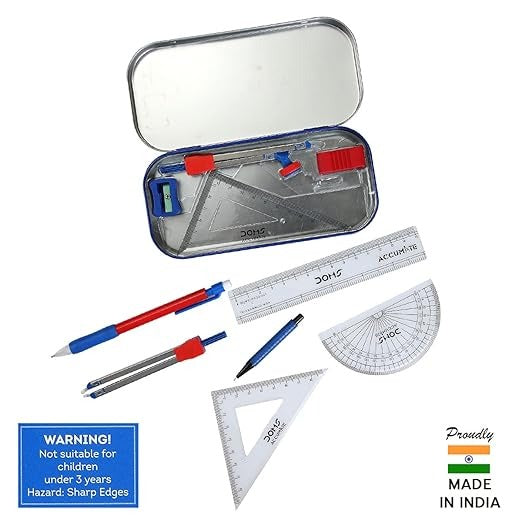 (ITN) DOMS Accumate Mathematical Drawing Instrument Geometry Box SKU8157