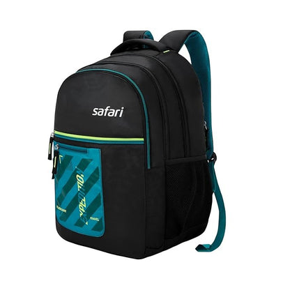 Safari Casual Backpack Bag (Blue , black)stylish and shionable front pocket 