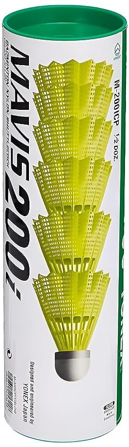 (ITN) Yonex Mavis 200i Original(Pack of 6, Yellow, Slow 75) SKU220158