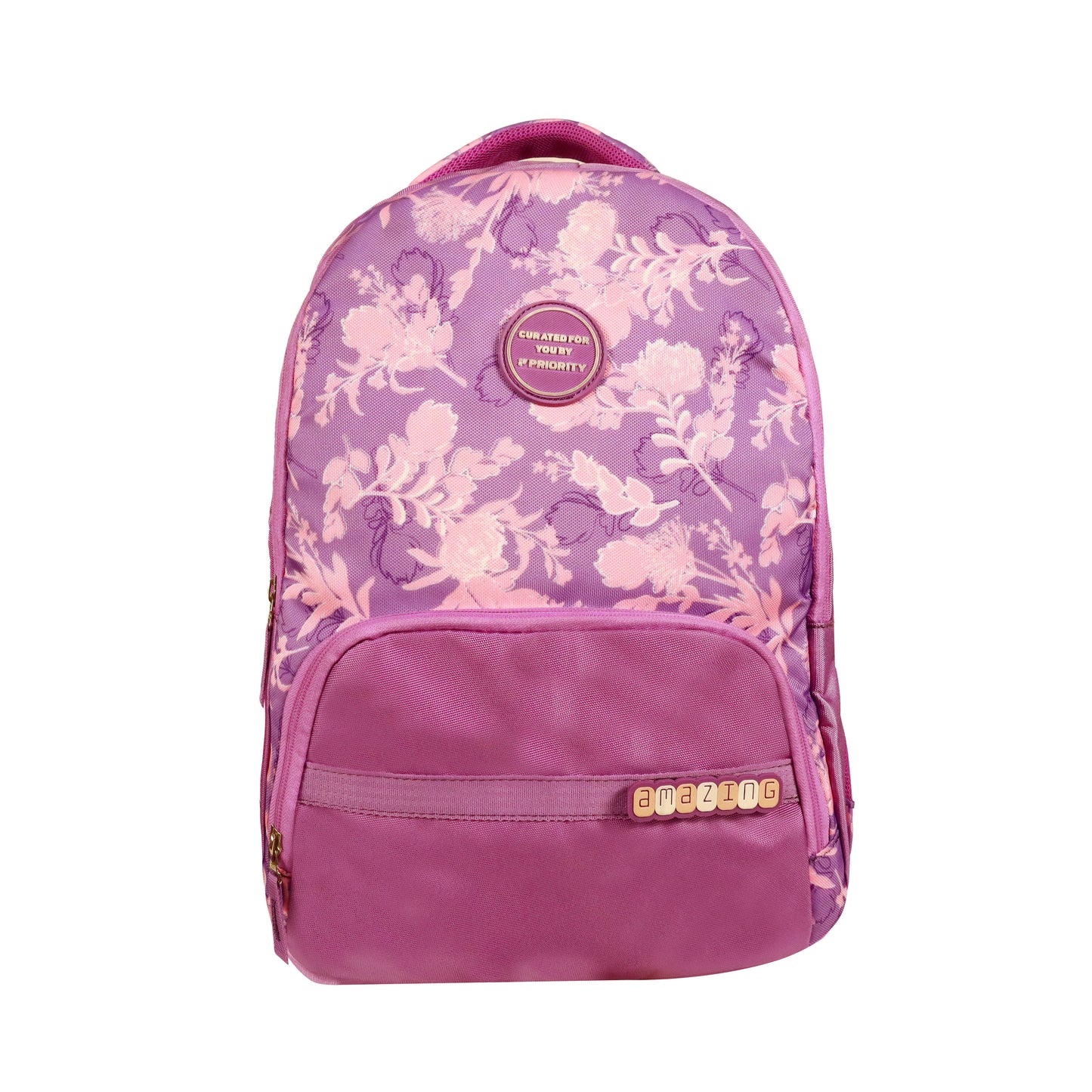 (ITN)Priority Forever 001  Printed  Bag for College (Green, Purple ,Peach, Blue) SKU77500