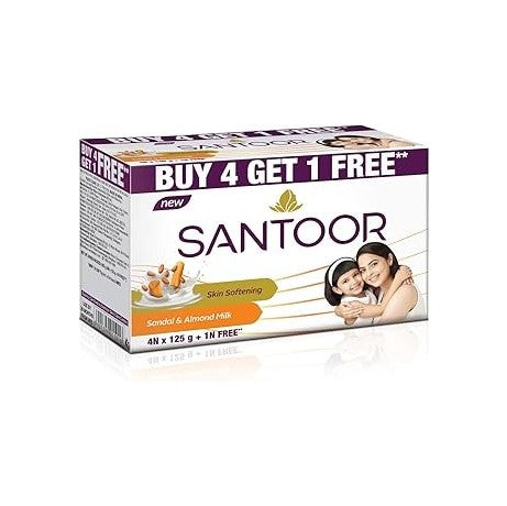 Santoor Sandal and Almond Milk Soap 