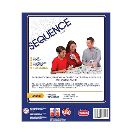 Funskool Games The Original Sequence, Game for The Entire Family, Multicolor,2-12 Players, 7 Years and Above