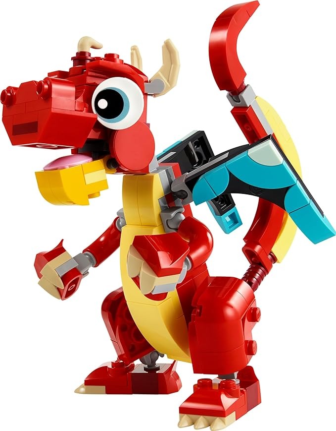 (ITN) LEGO Creator Red Dragon 3in1 Animal Toy Set SKU31145