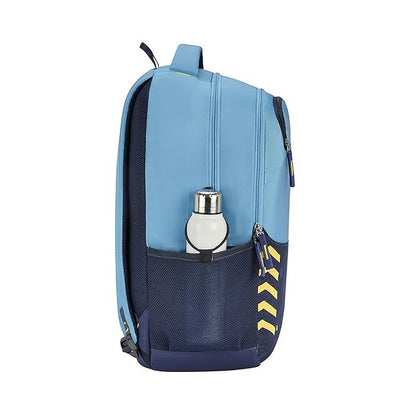 safari stylish fashion college bag casual bag laptop bag navy blue and sky blue