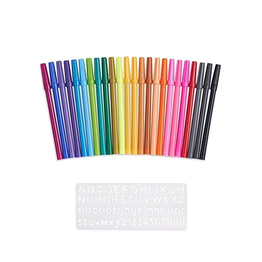 Sketch pens with Free Stencil