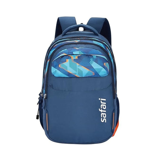 Safari Casual Backpack Bag blue printed unisex stylish fashion laptop bag 