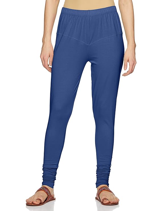 Lyra Women Bottom churidar legging L-83 (DENIM BLUE)