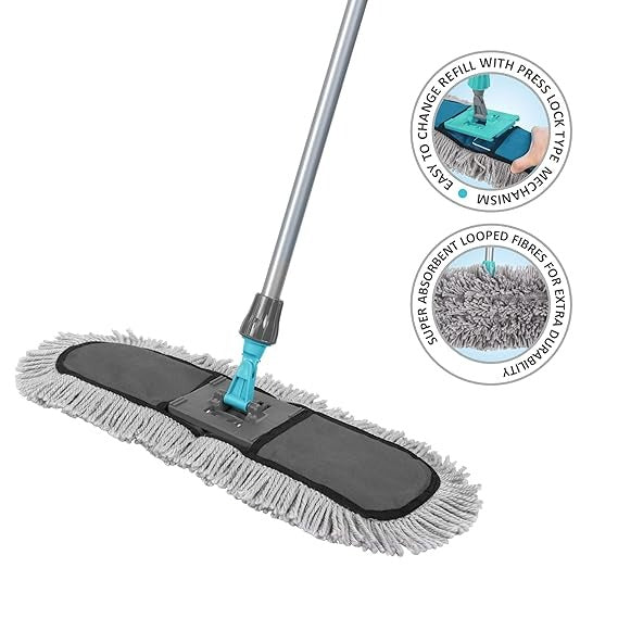 Joyo Ideal Dry Mop Polycotton 18" Metal Handle 150 Cm - Grey