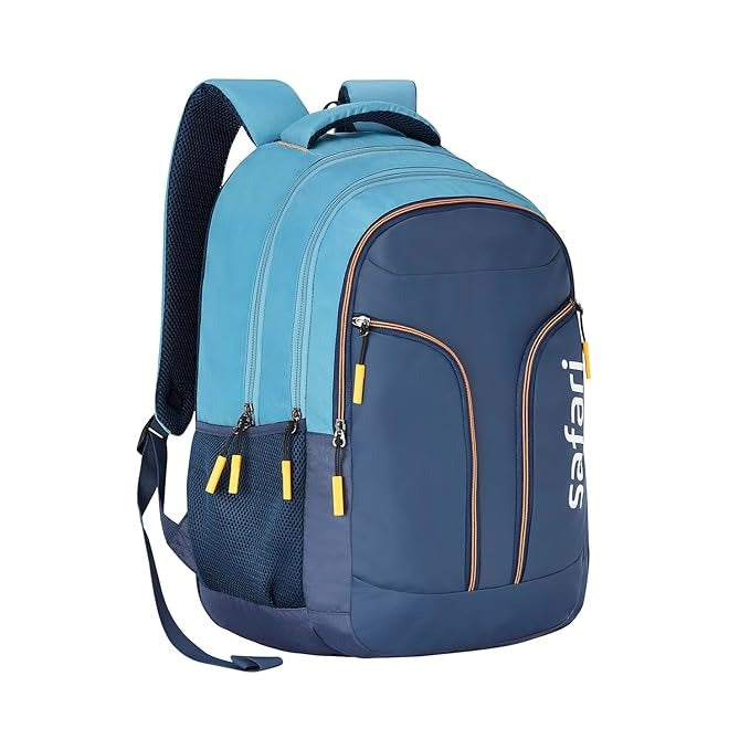 safari laptop bag college bag school bag colofull navy blue and sky blue