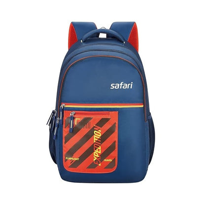 Safari Casual Backpack Bag (Blue , red )stylish and shionable front pocket 