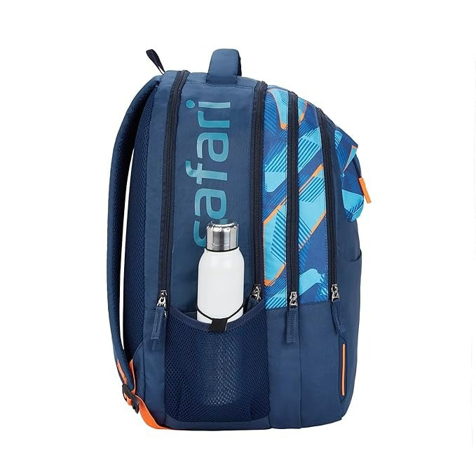 Safari Casual Backpack Bag blue printed unisex stylish fashion laptop bag 