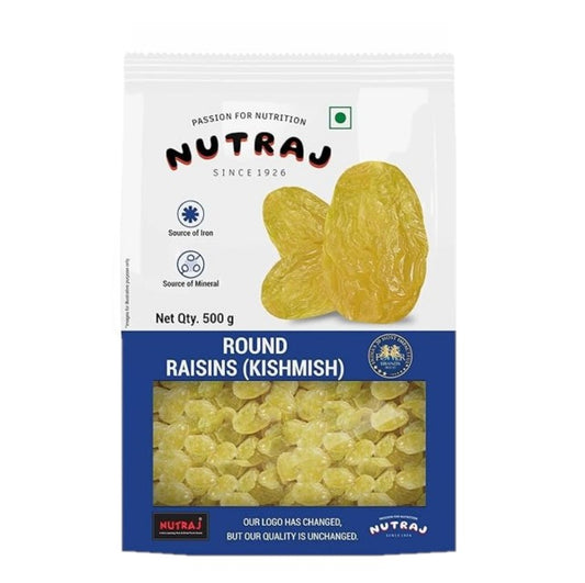 Nutraj Raisins - Kishmish: 500 gms     SKU409103  AN.