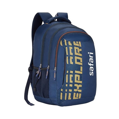 Safari Wing Casual Backpack Bag, laptop bag college bag blue and orange bag