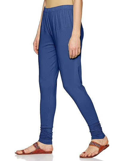 Lyra Women Bottom churidar legging L-83 (DENIM BLUE)