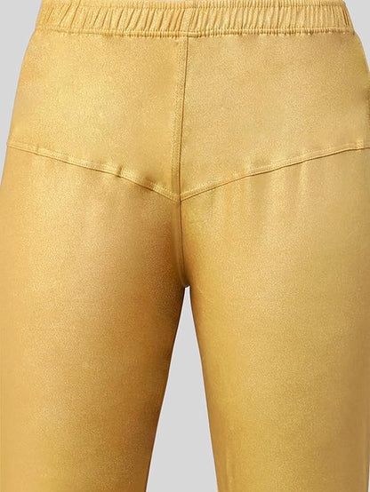 Lyra Women's Slim Fit Hosiery Churidar Leggings  (MEDIUM GOLD)