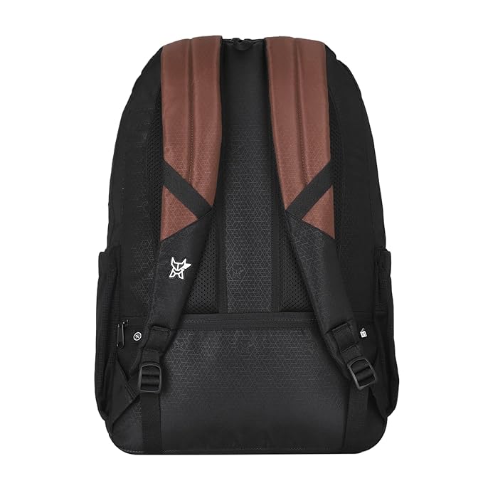 Arctic Fox Backpack, Polyester Fabric ,laptop backpack , 38ltrs , brown and black ,