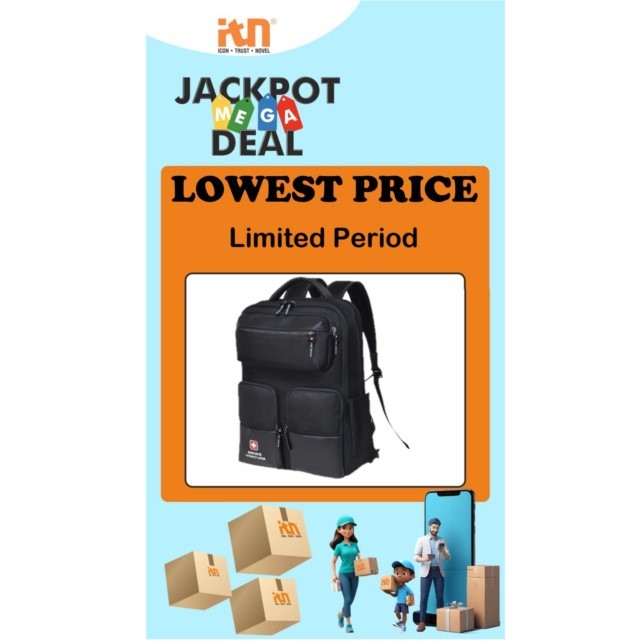 Swiss Military Laptop Backpack (Black) LBP114 SKU131220 (ITN)