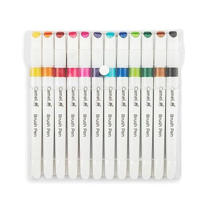 Camlin Brush Pen 12 Shades, Bold SKU9568