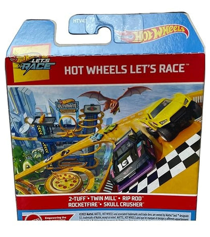 (ITN) Hot Wheels Car 2024 Let's Race Pack of 5 SKUHTV42