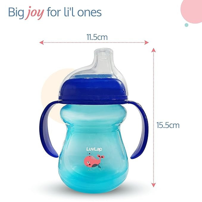 LuvLap Moby Little Spout Sipper for Infant Toddler