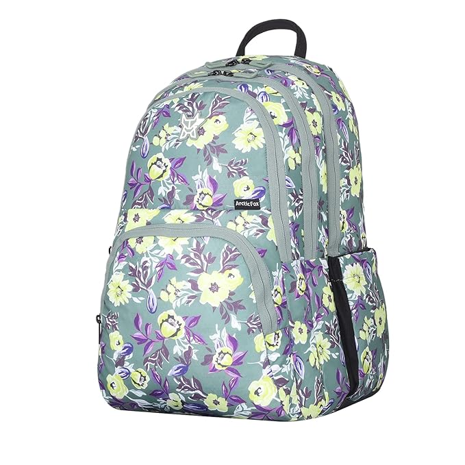 Arctic Fox Backpack, Fine Polyester Fabric,laptop backpack, floral printed, 2 side bottle, comfortable