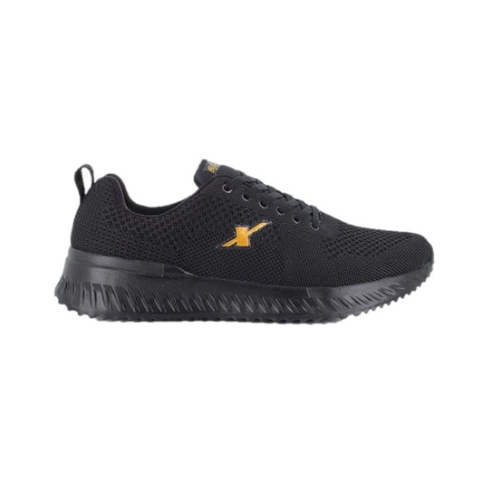 (ITN) Sparx Men Black Golden Sports Shoes SKU0722G