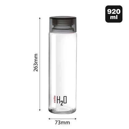 (ITN) Cello H2O Glass Fridge Water Bottle 1000ml SKU14531