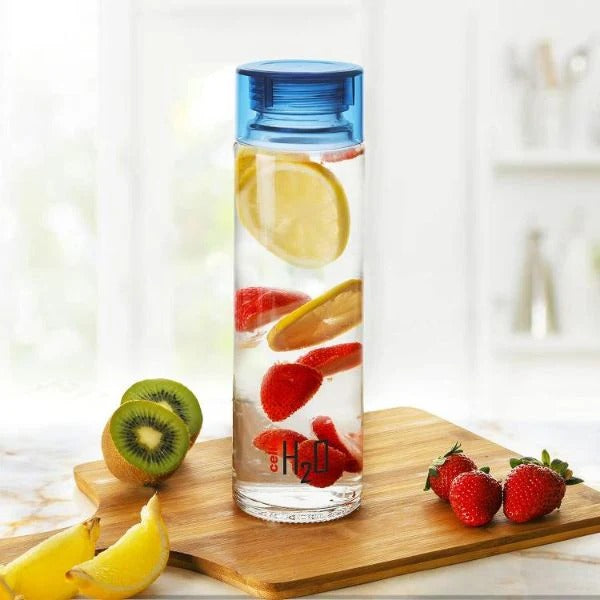 (ITN) Cello H2O Glass Fridge Water Bottle 1000ml SKU14531