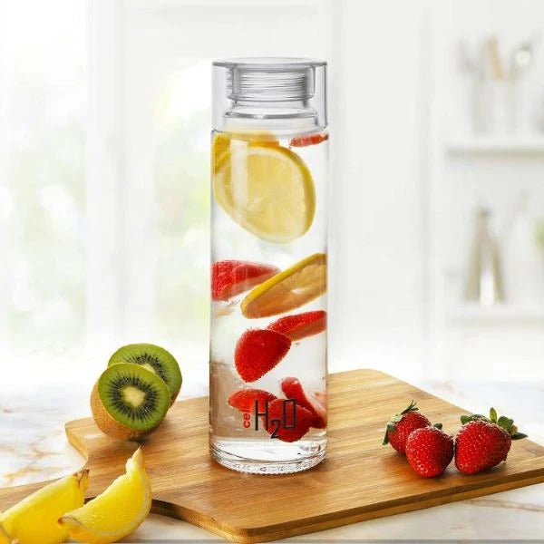 (ITN) Cello H2O Glass Fridge Water Bottle 1000ml SKU14531