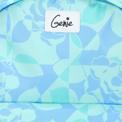 GENIE GRACE Backpack, blue and green college bag laptop backback ,black, travelling, for girls