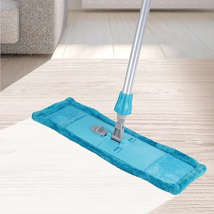 JOYO Cleanmax Multi-Purpose Microfiber Flat Mop 360 Degree Rotating Head ,Telescopic Handle Suitable for Floor, Glass