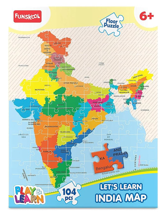 India Map Educational Puzzle