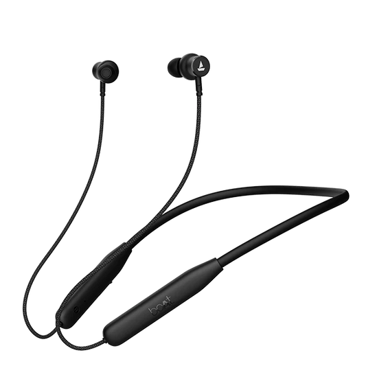 the boAt Newly Launched Rockerz 110 Wireless Neckband in black