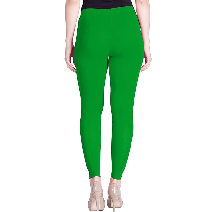 Lyra Women's Ankle  Length Leggings L-106(GRASS GREEN)