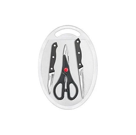 (ITN)Prestige (43059)Truedge 4 pc Knife Set Paring Knife, Scissors, & Board) SKU201201