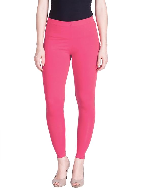 Lyra Women's  Ankle  Length Leggings L-170 (CAMELLIA ROSE)