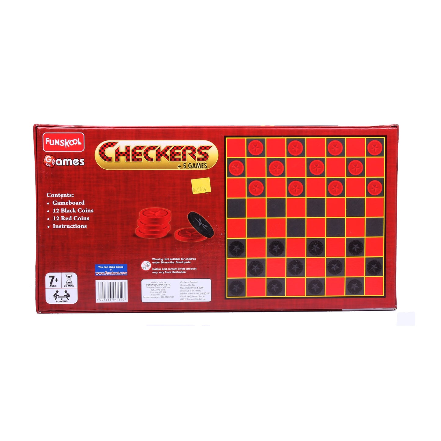 GIGGLE FUNSKOOL Checkers 