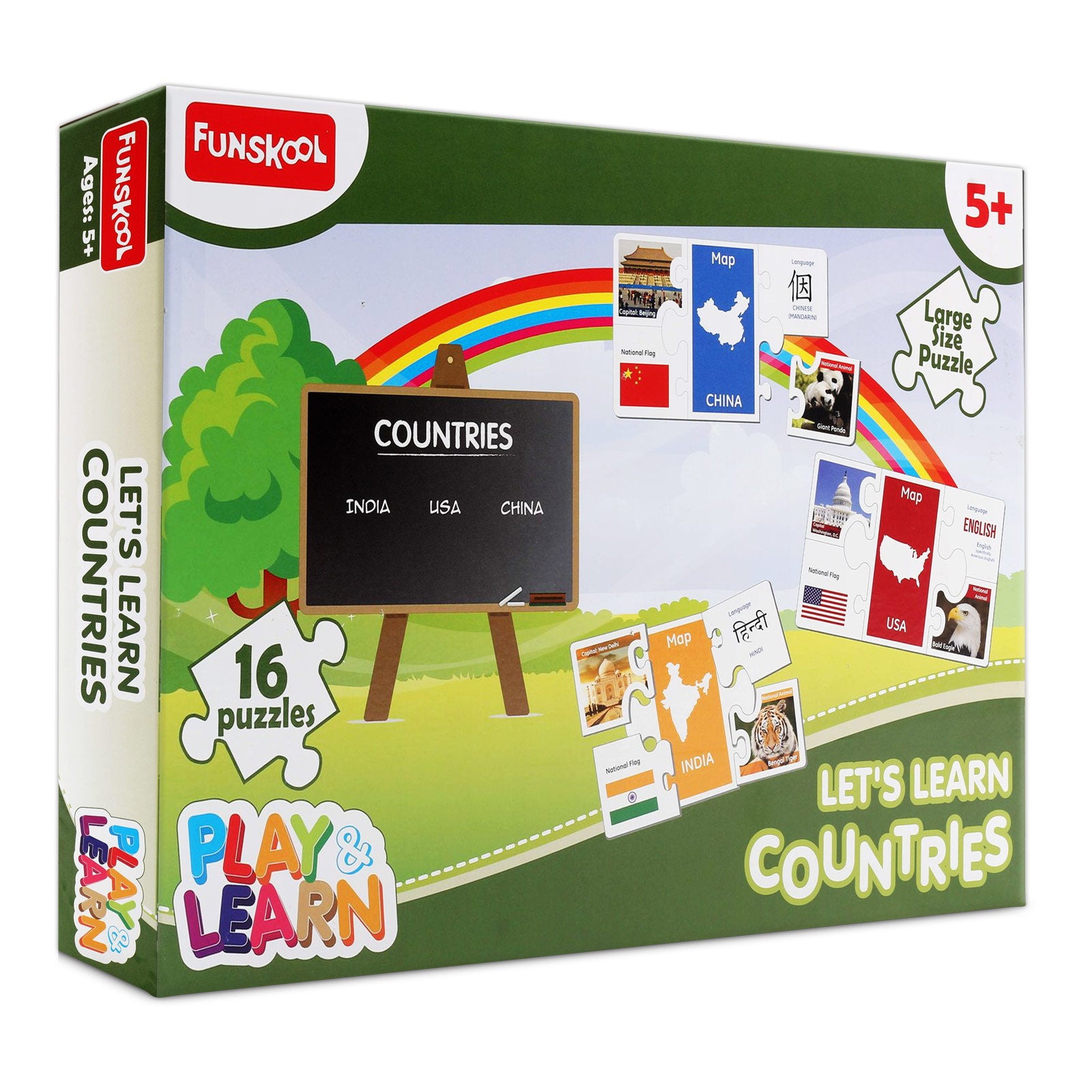 Funskool countries 16 puzzles