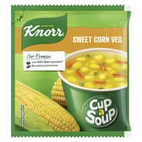 Knorr Sweet Corn Veg Cup A soup SKU15242 DE