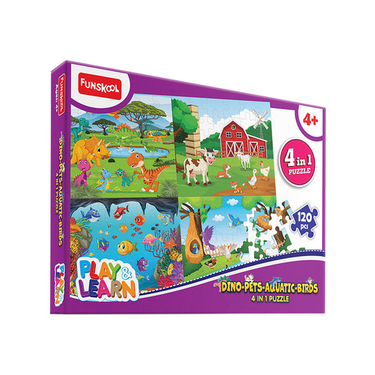 Funskool 4 in 1 puzzle for kids