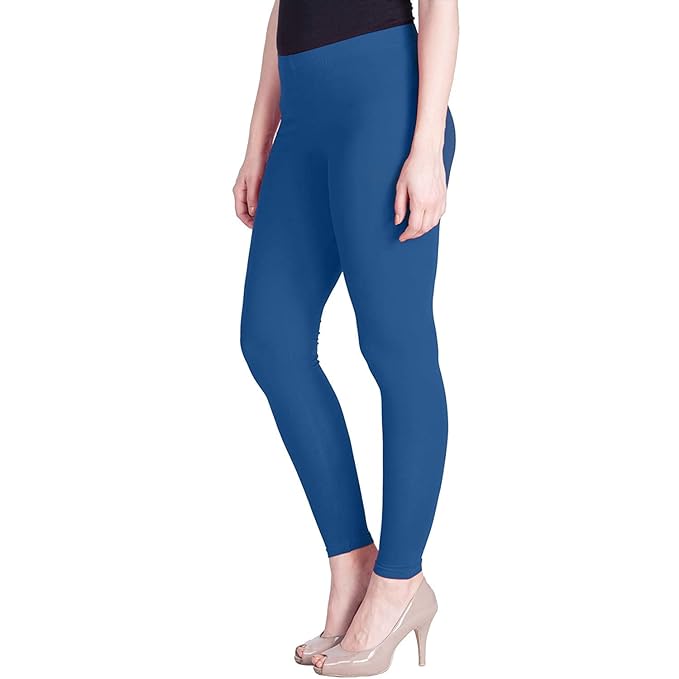 Lyra Women's  Ankle Length Leggings L-49 (INK BLUE)