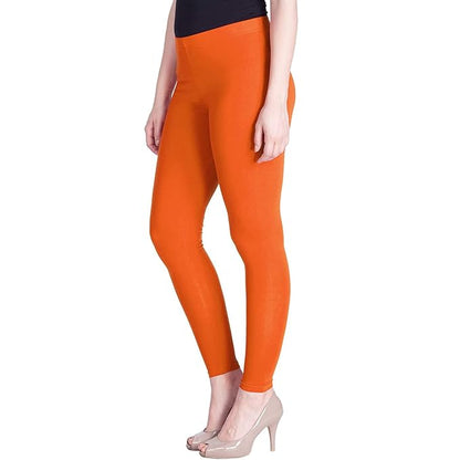 Lyra Women's  Ankle  Length Leggings L-116 (CARROT ORANGE)