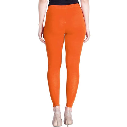 Lyra Women's  Ankle  Length Leggings L-116 (CARROT ORANGE)