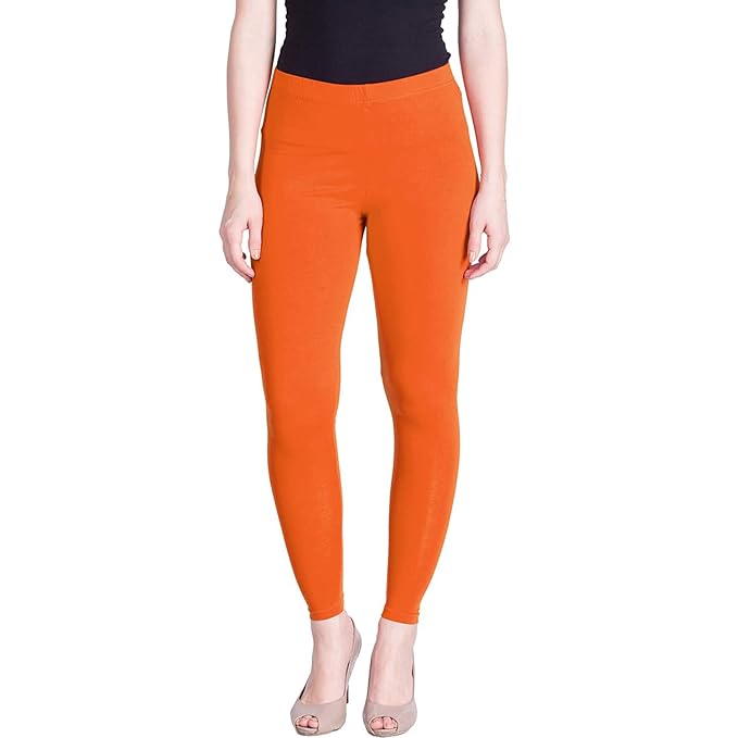 Lyra Women's  Ankle  Length Leggings L-116 (CARROT ORANGE)