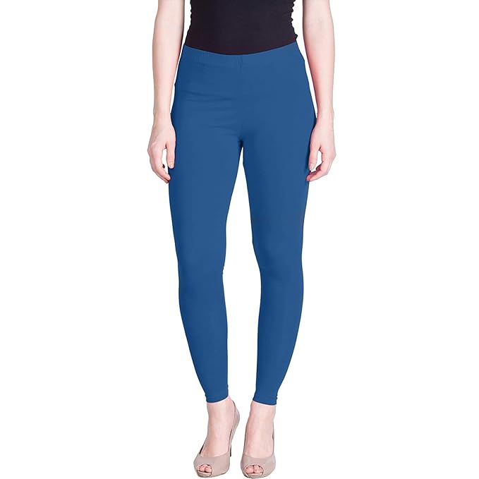 Lyra Women's  Ankle Length Leggings L-49 (INK BLUE)