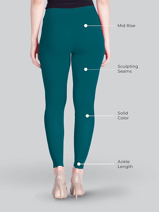 Lyra Women's  Ankle  Length Leggings L-80(LAGOON)